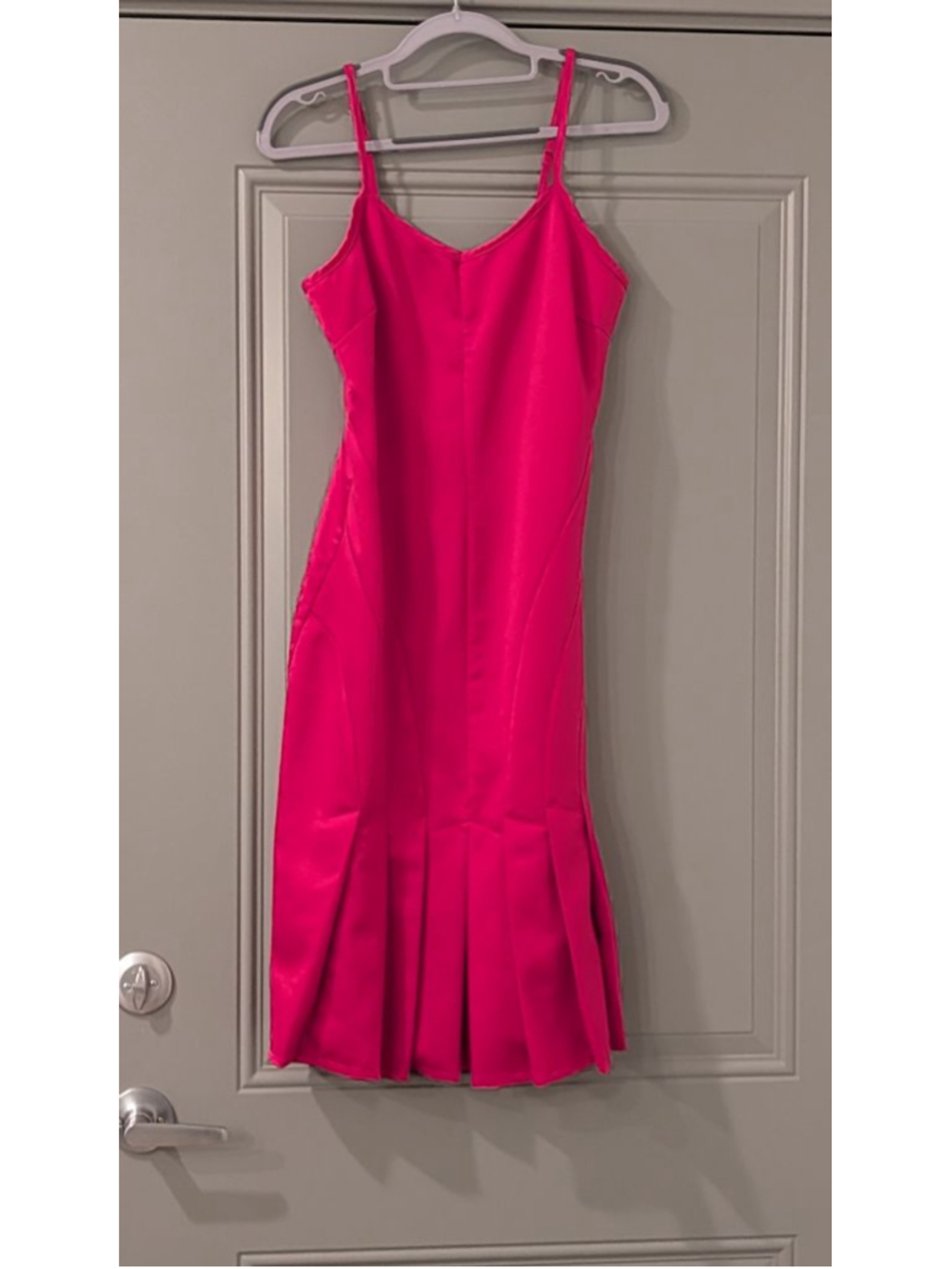 Women's Tobi Pink Sleeveless Pleated Midi Dress S